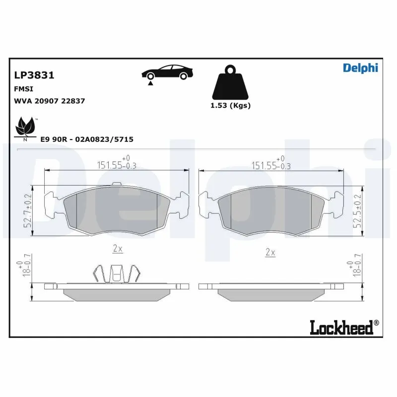 Brake Pad Set, disc brake
