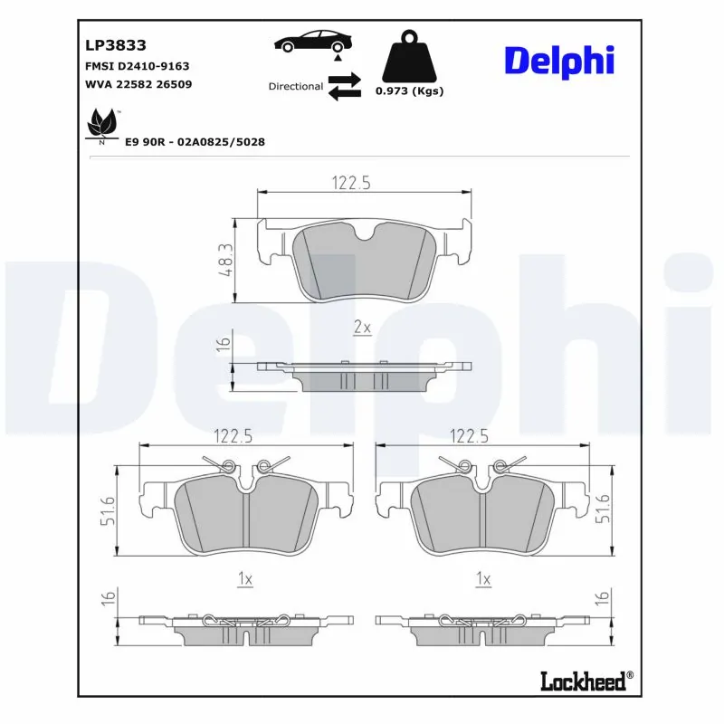 Brake Pad Set, disc brake