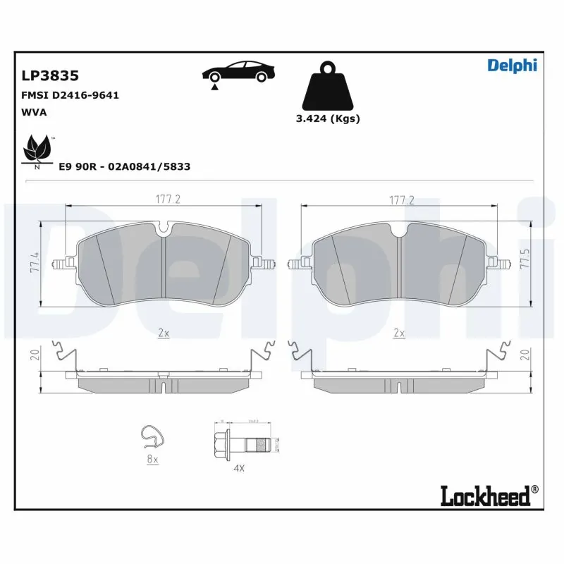 Brake Pad Set, disc brake