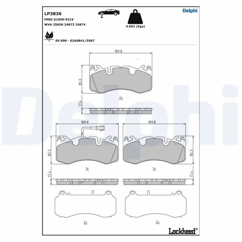 Brake Pad Set, disc brake
