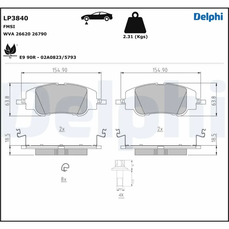 Brake Pad Set, disc brake