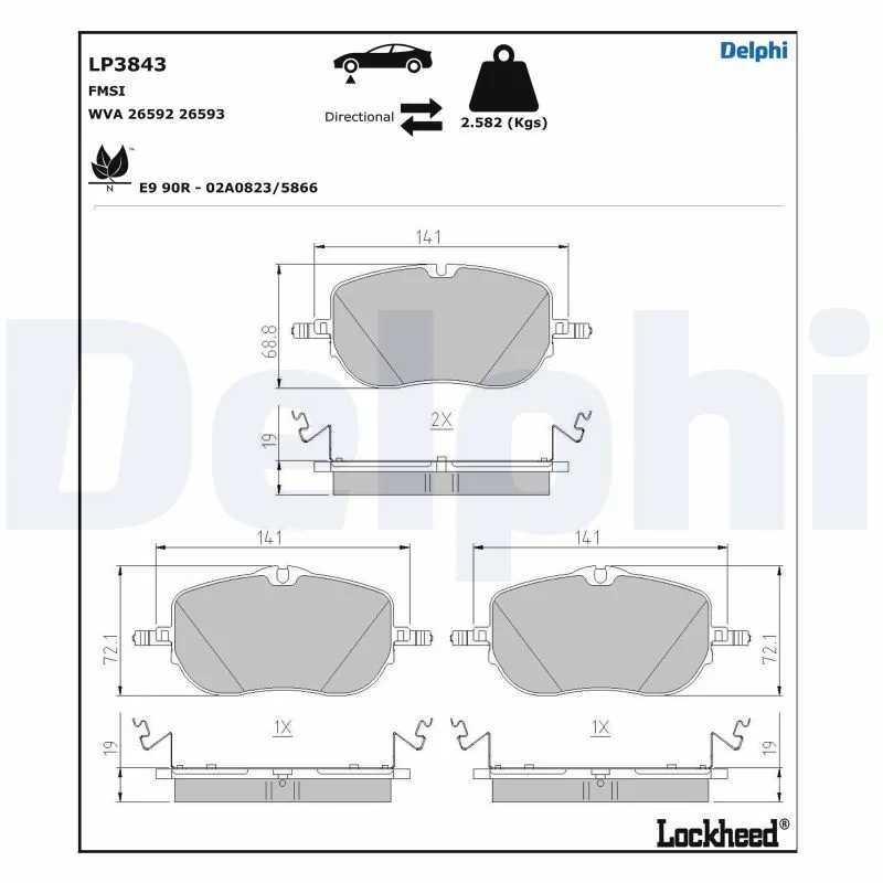 Brake Pad Set, disc brake