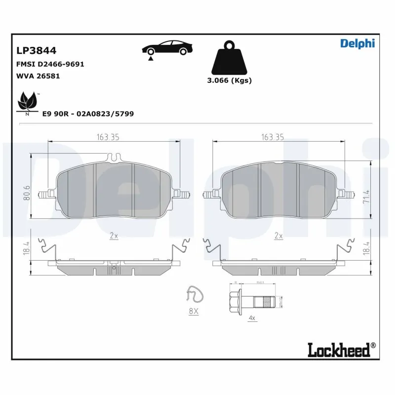 Brake Pad Set, disc brake