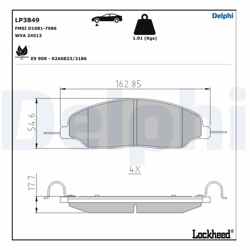 Brake Pad Set, disc brake
