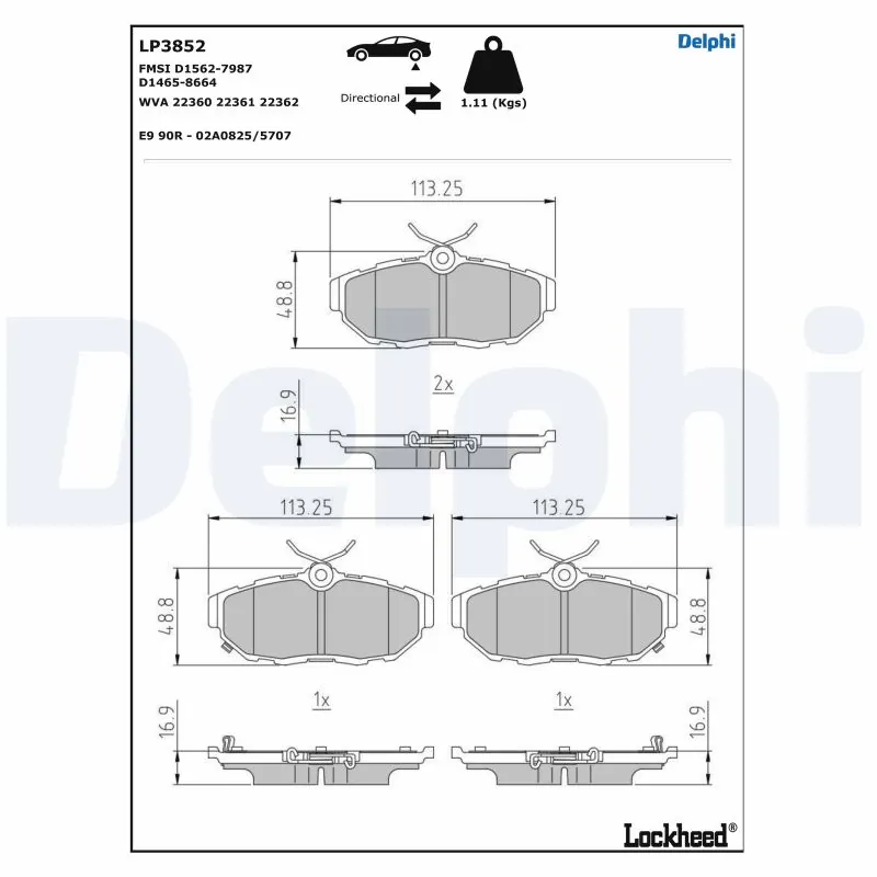 Brake Pad Set, disc brake