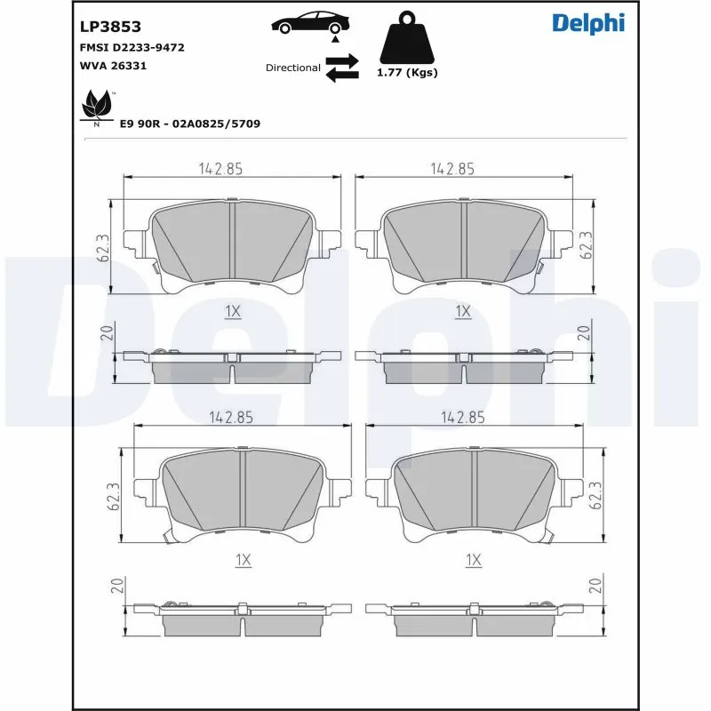 Brake Pad Set, disc brake