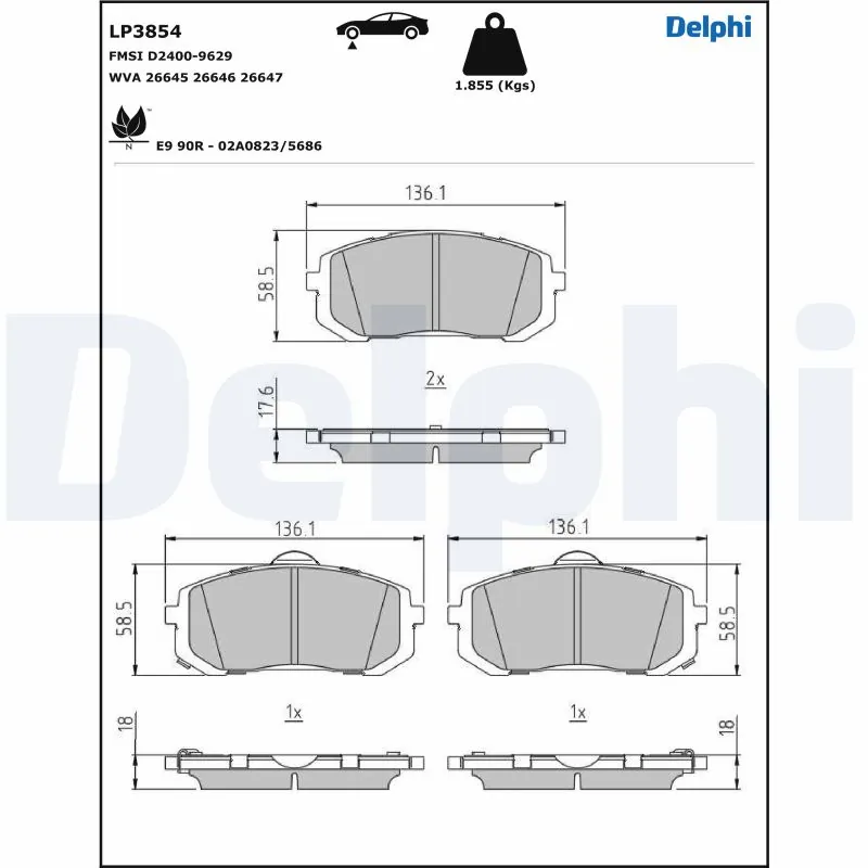 Brake Pad Set, disc brake