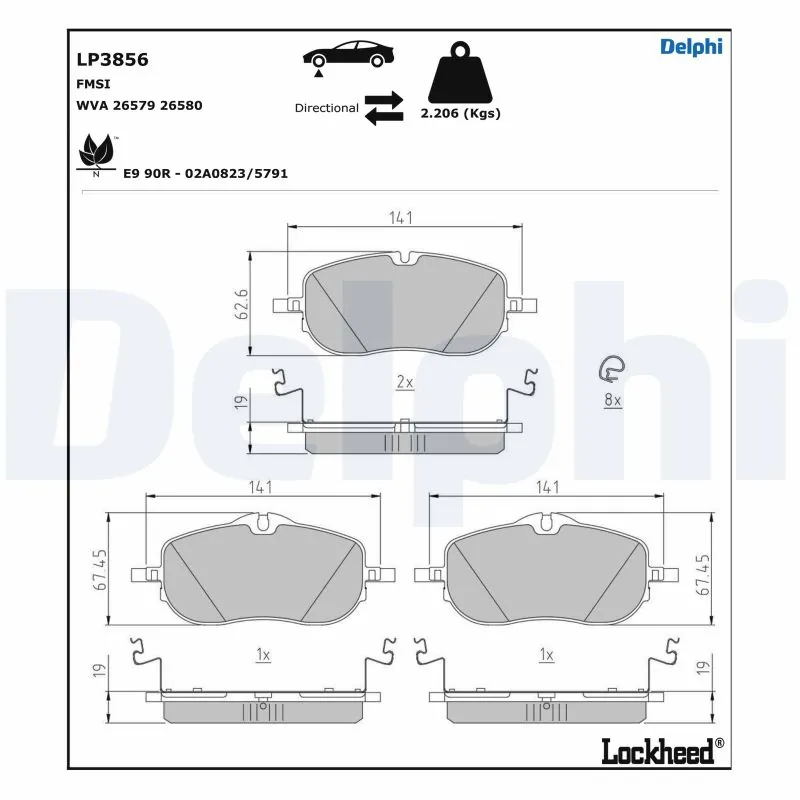 Brake Pad Set, disc brake