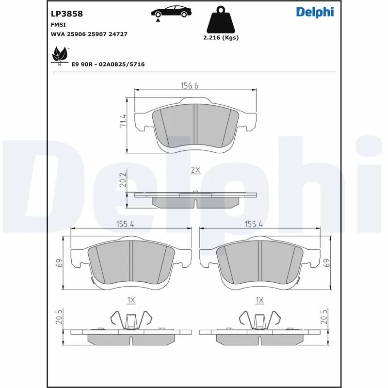 Brake Pad Set, disc brake
