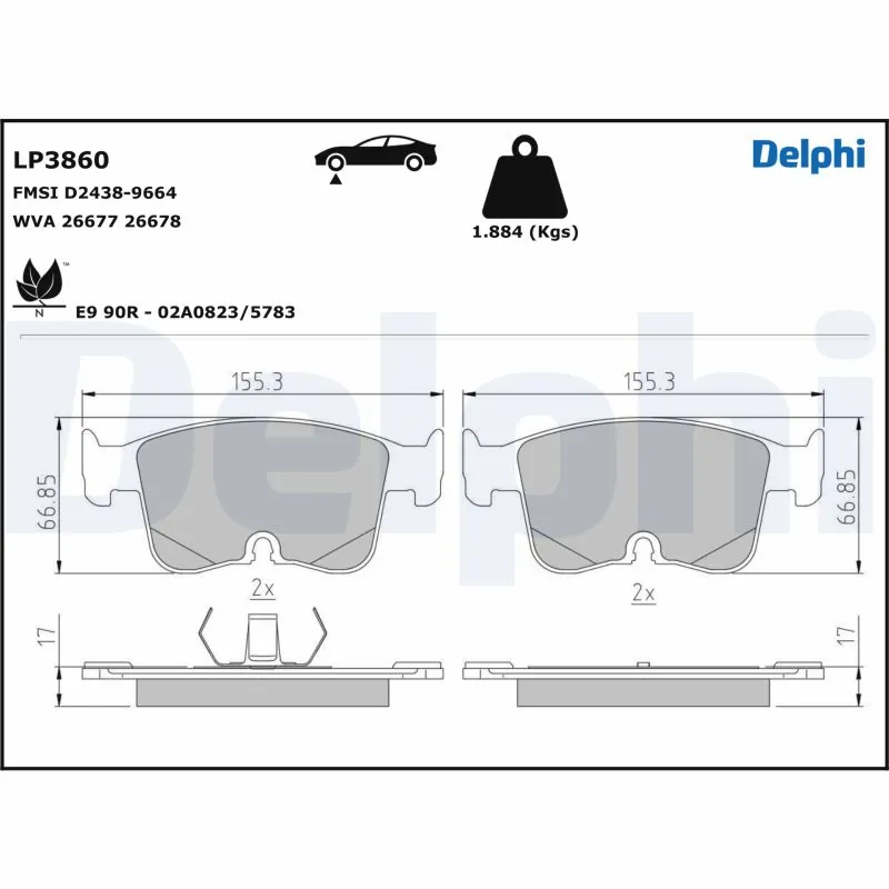 Brake Pad Set, disc brake