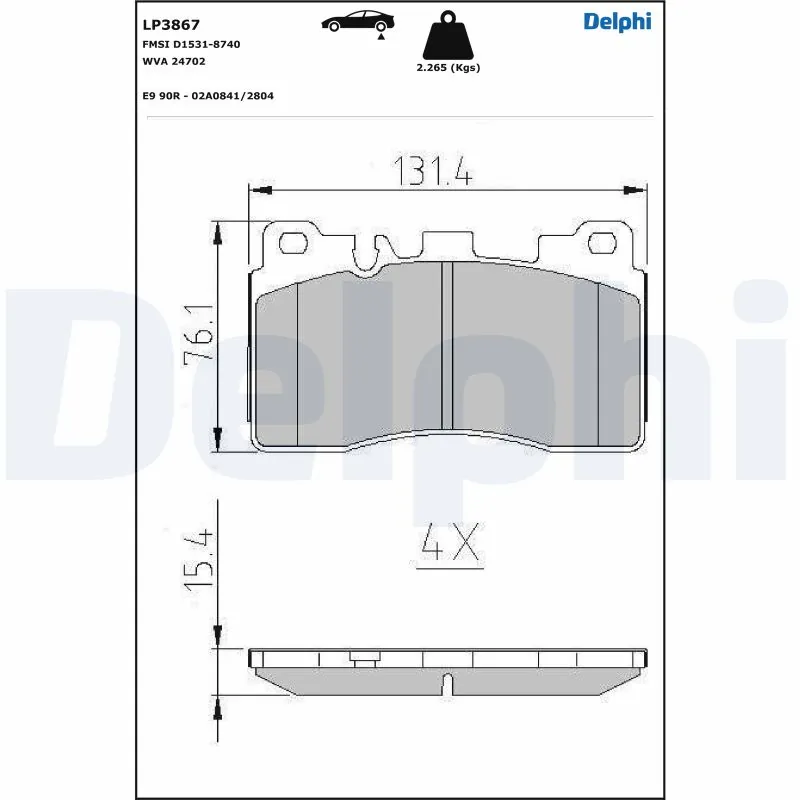 Brake Pad Set, disc brake