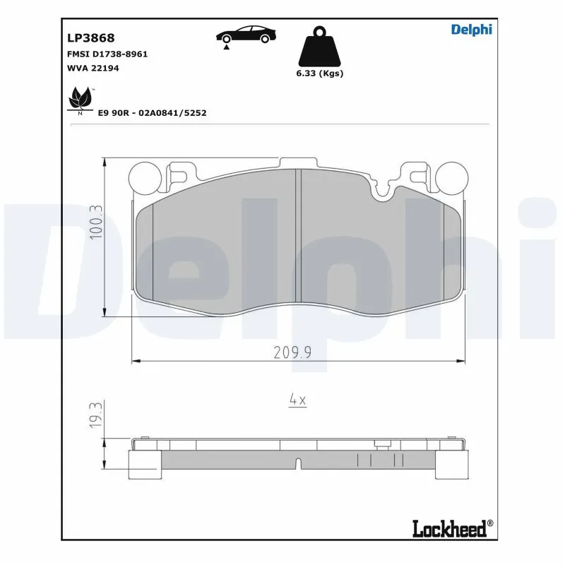 Brake Pad Set, disc brake