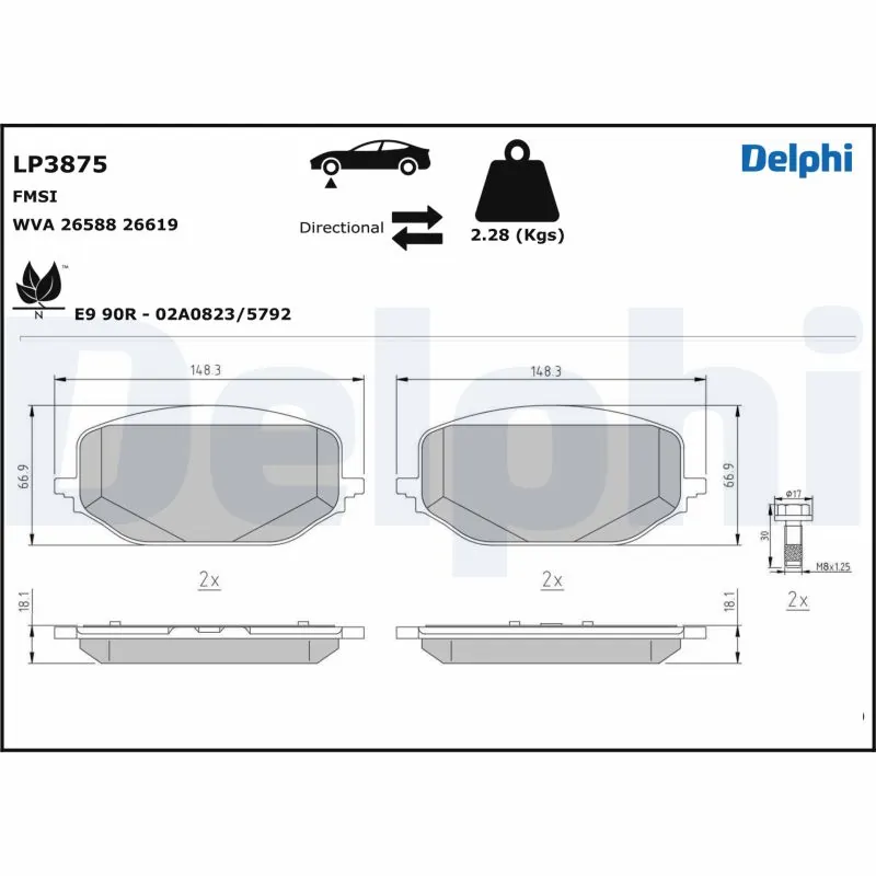 Brake Pad Set, disc brake