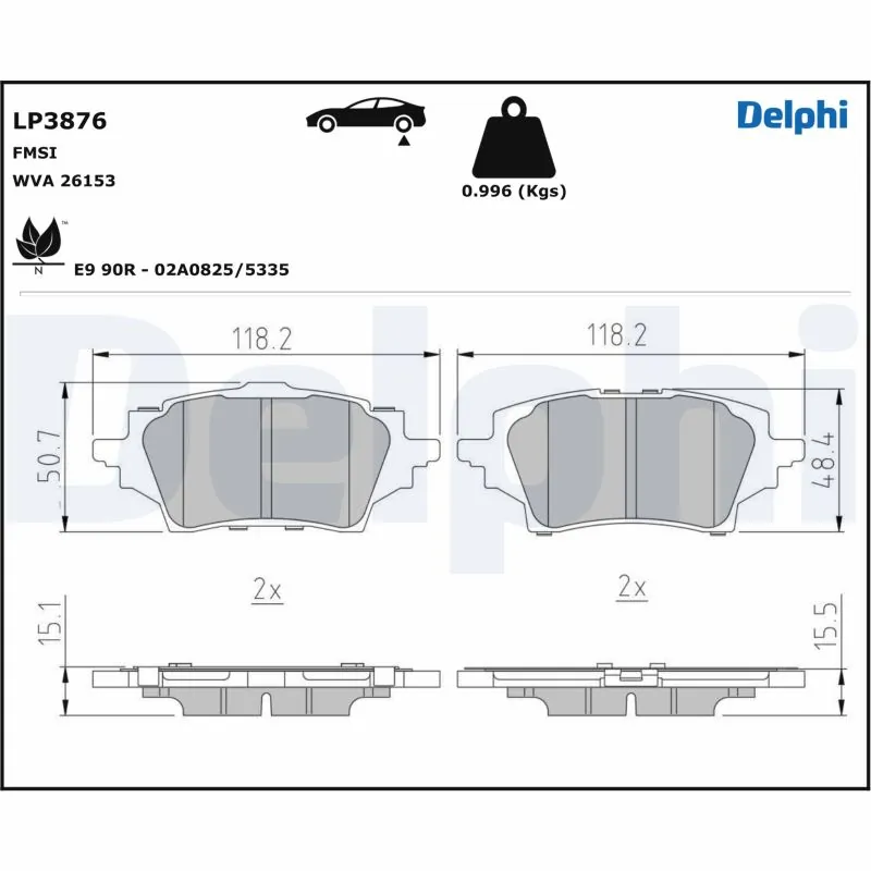 Brake Pad Set, disc brake