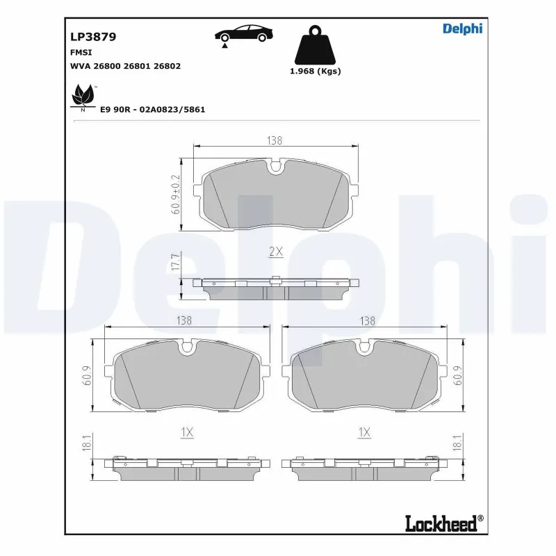 Brake Pad Set, disc brake