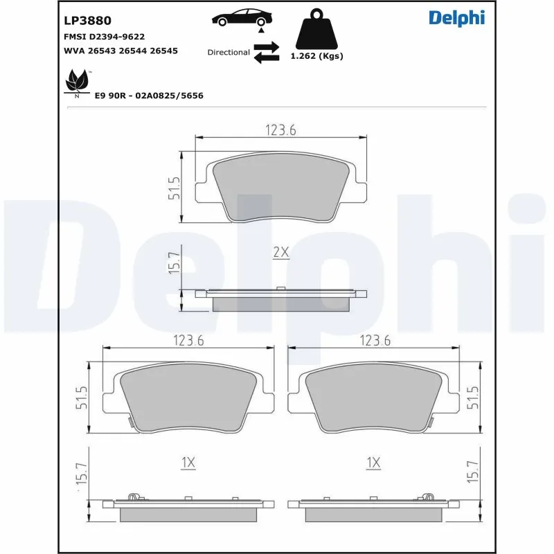 Brake Pad Set, disc brake