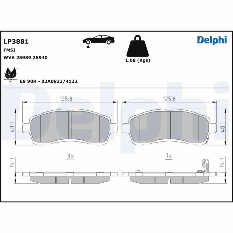 Brake Pad Set, disc brake