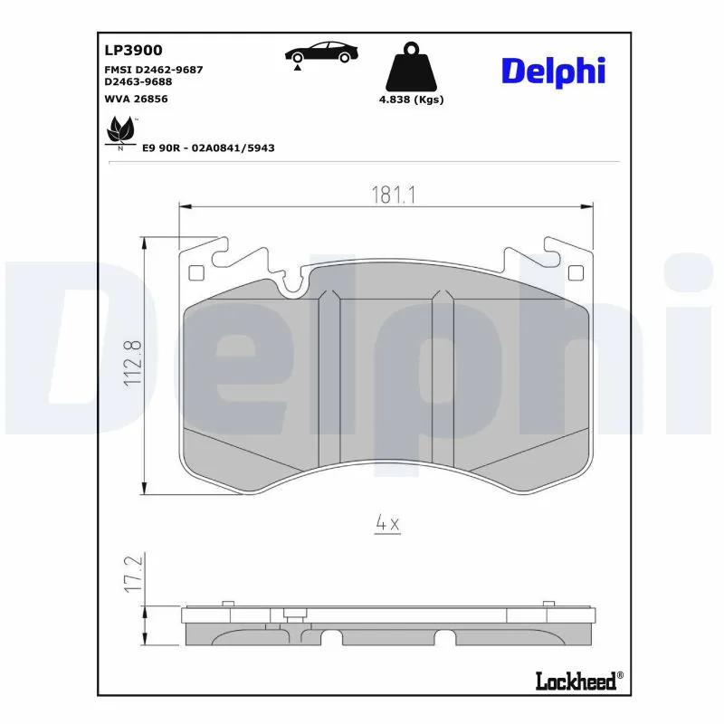 Brake Pad Set, disc brake