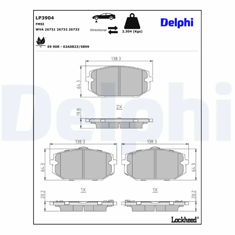 Brake Pad Set, disc brake