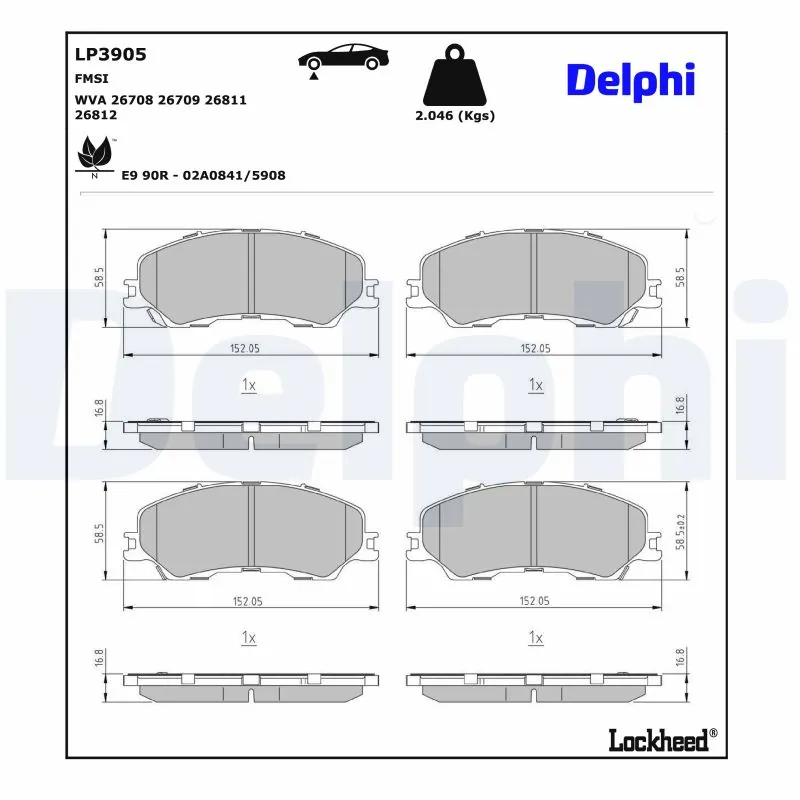 Brake Pad Set, disc brake