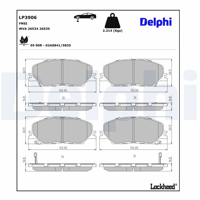 Brake Pad Set, disc brake