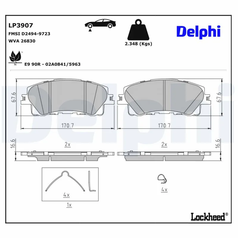 Brake Pad Set, disc brake