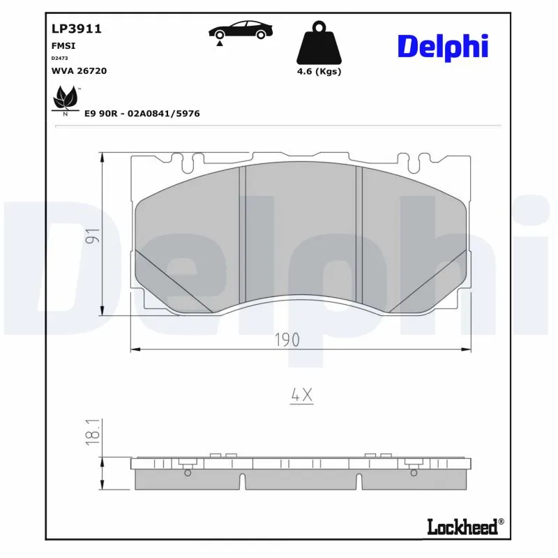 Brake Pad Set, disc brake