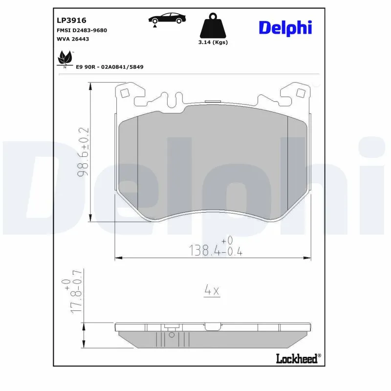Brake Pad Set, disc brake