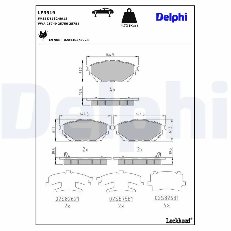 Brake Pad Set, disc brake