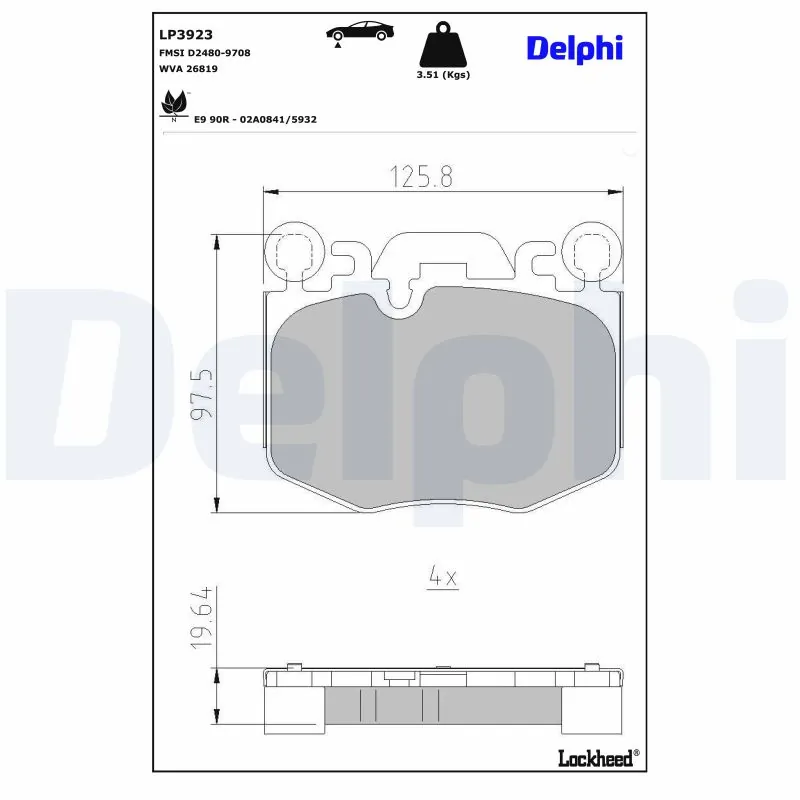 Brake Pad Set, disc brake