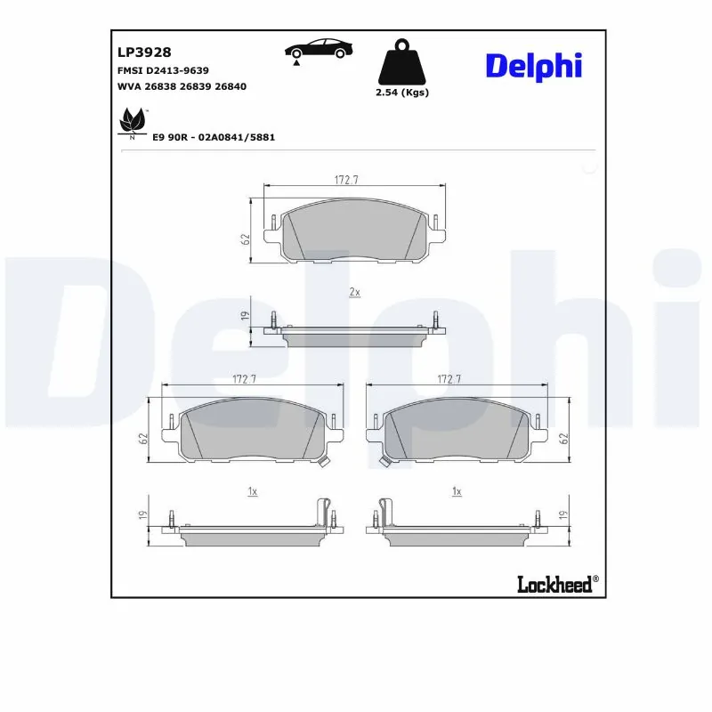 Brake Pad Set, disc brake