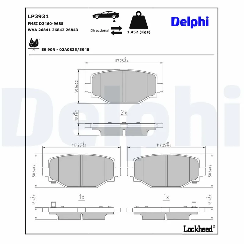 Brake Pad Set, disc brake