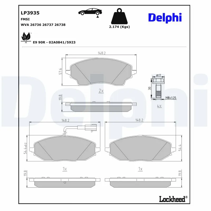 Brake Pad Set, disc brake