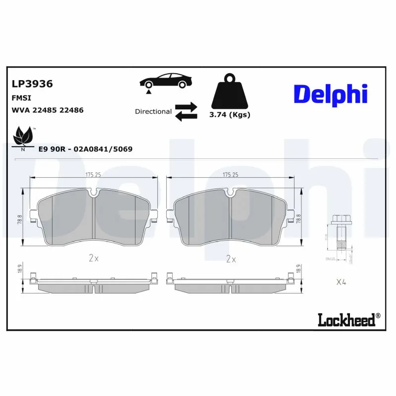 Brake Pad Set, disc brake