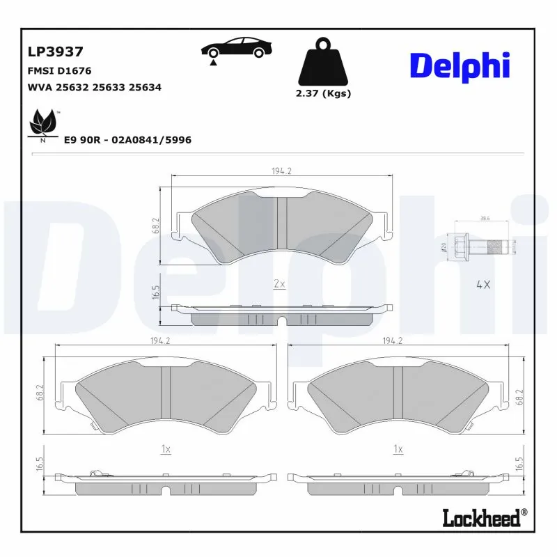Brake Pad Set, disc brake