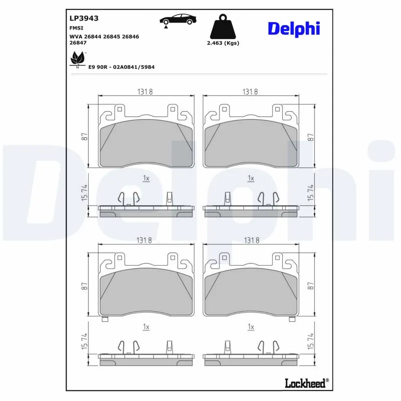 Brake Pad Set, disc brake
