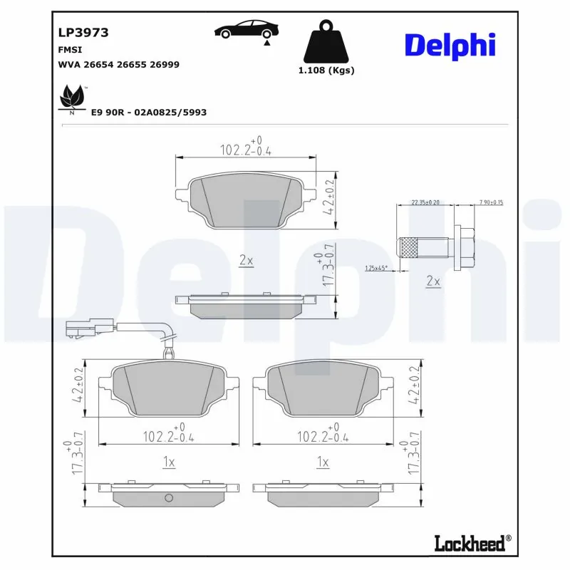 Brake Pad Set, disc brake