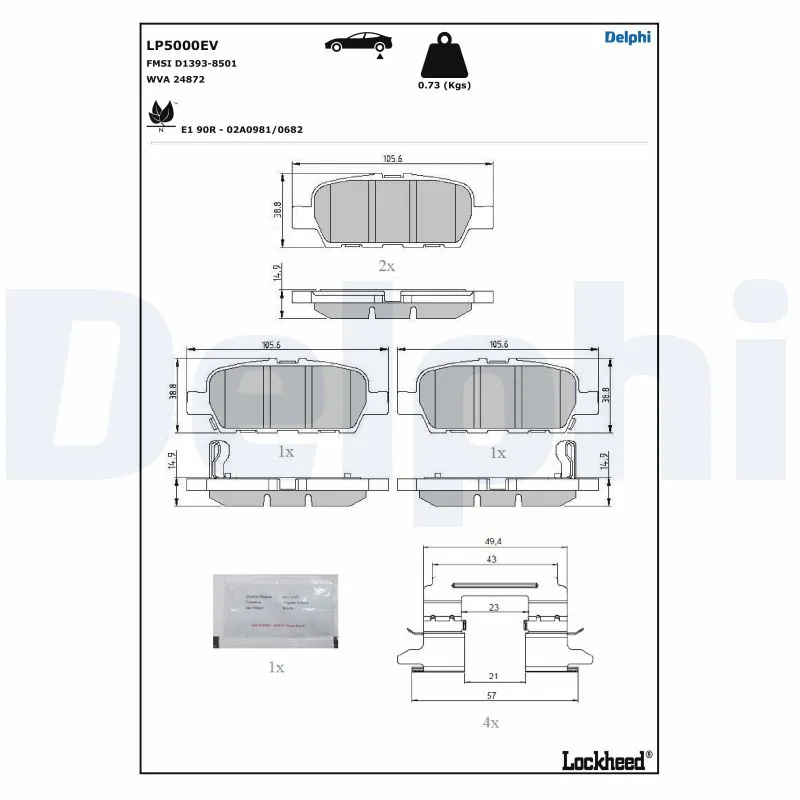 Brake Pad Set, disc brake