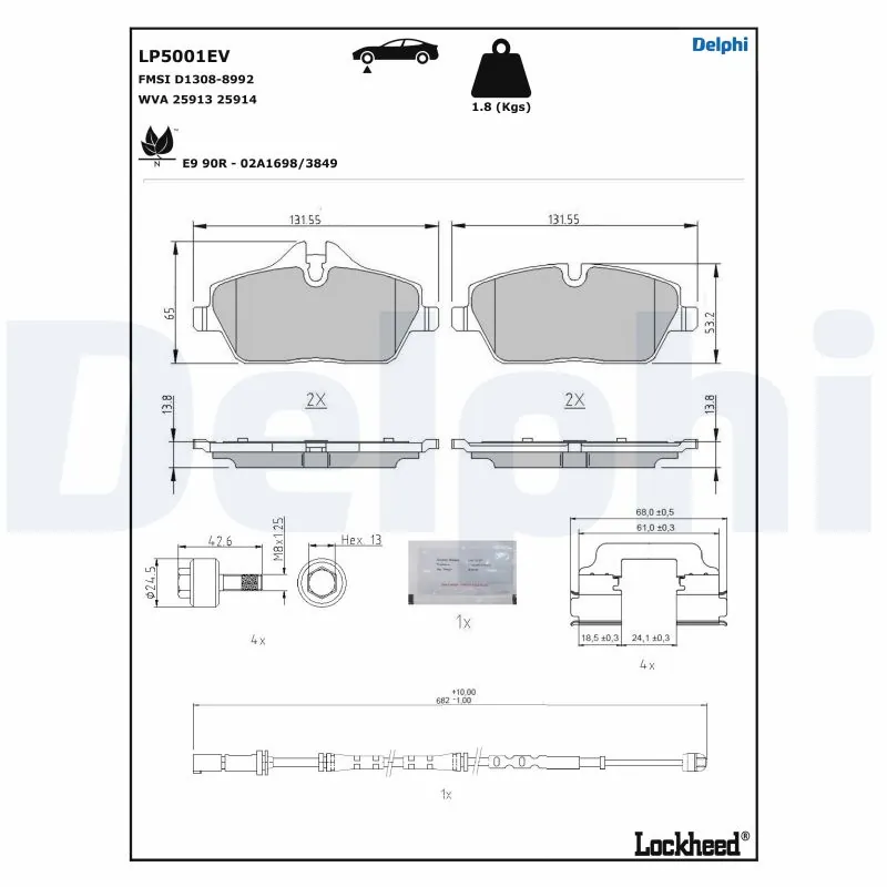 Brake Pad Set, disc brake