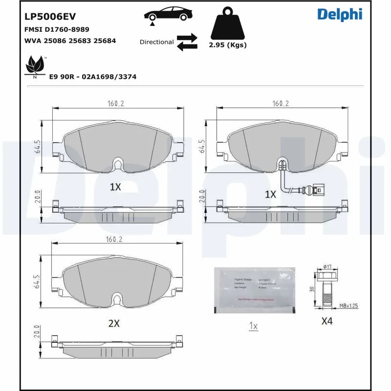 Brake Pad Set, disc brake