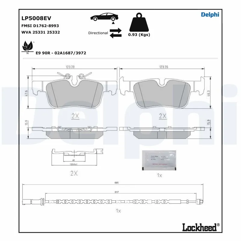 Brake Pad Set, disc brake