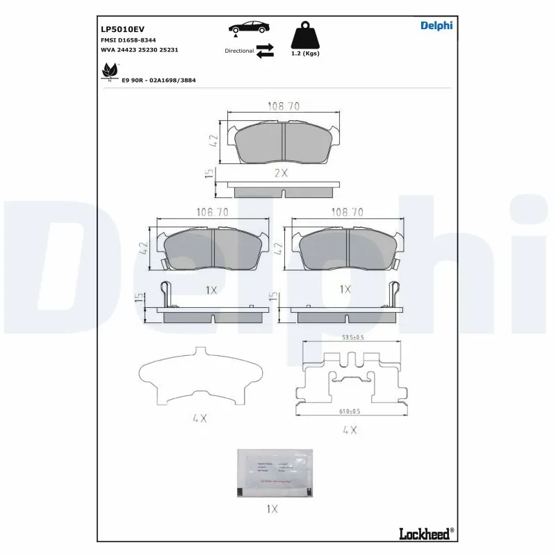 Brake Pad Set, disc brake