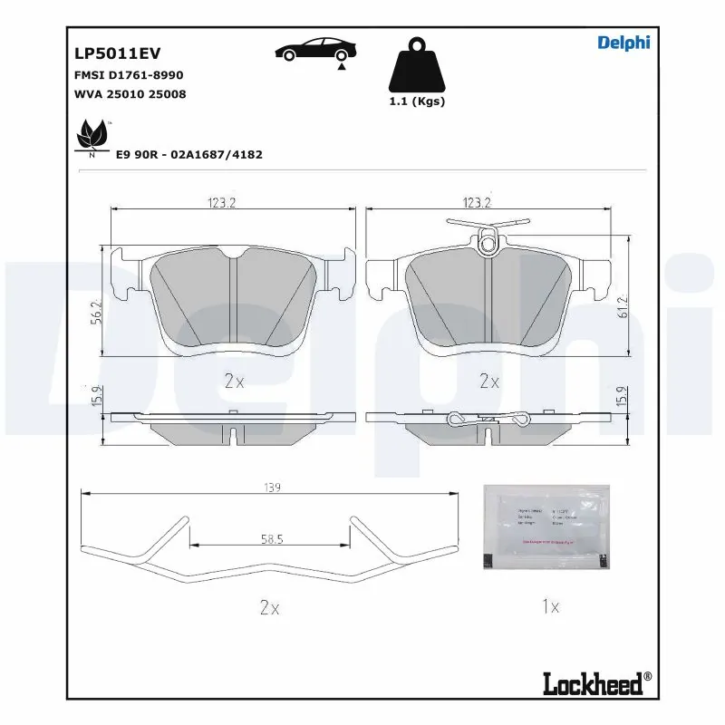 Brake Pad Set, disc brake