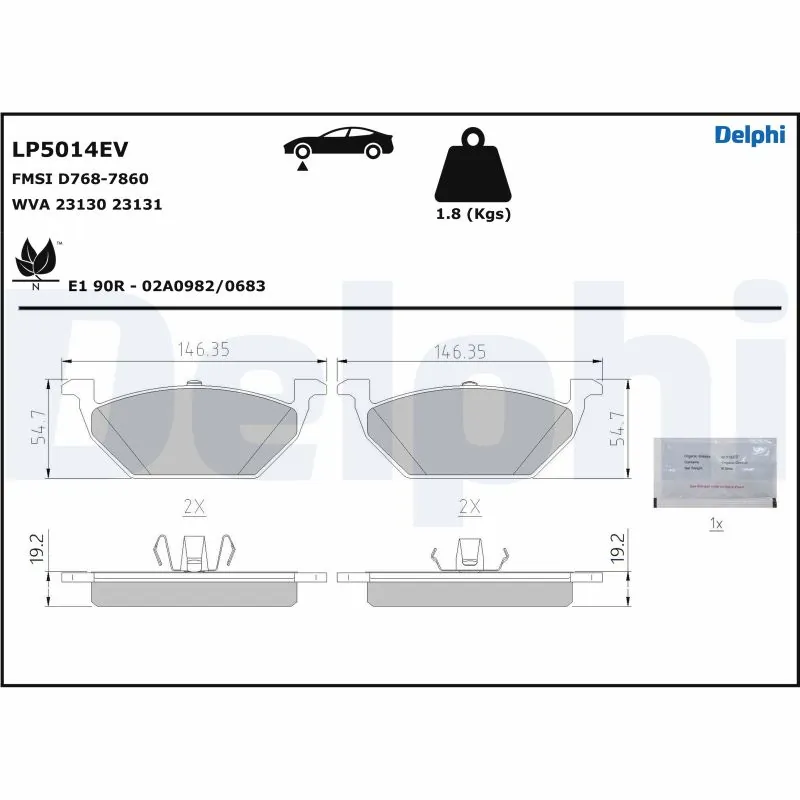 Brake Pad Set, disc brake