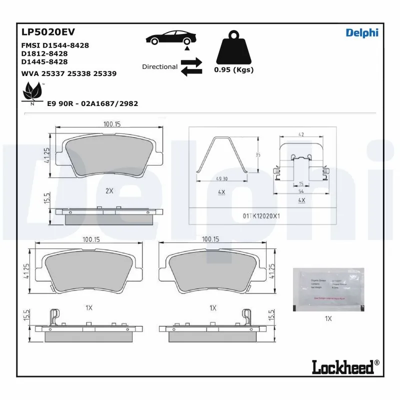 Brake Pad Set, disc brake
