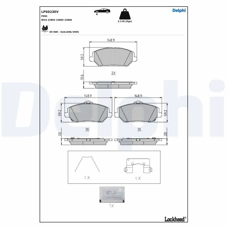 Brake Pad Set, disc brake