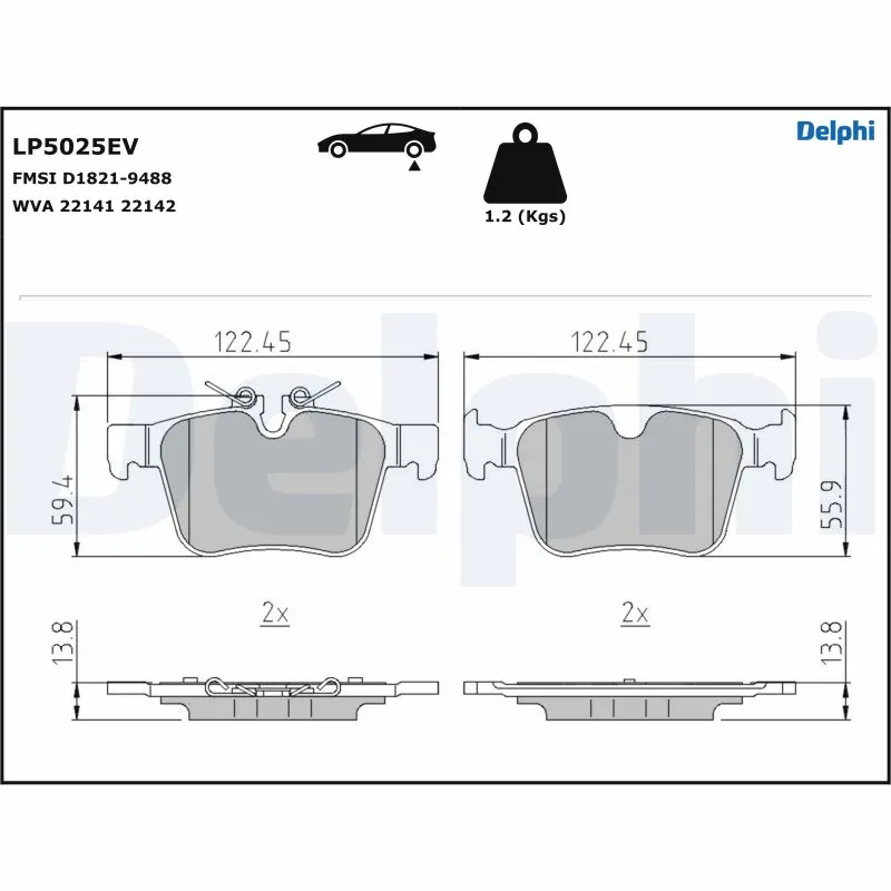 Brake Pad Set, disc brake