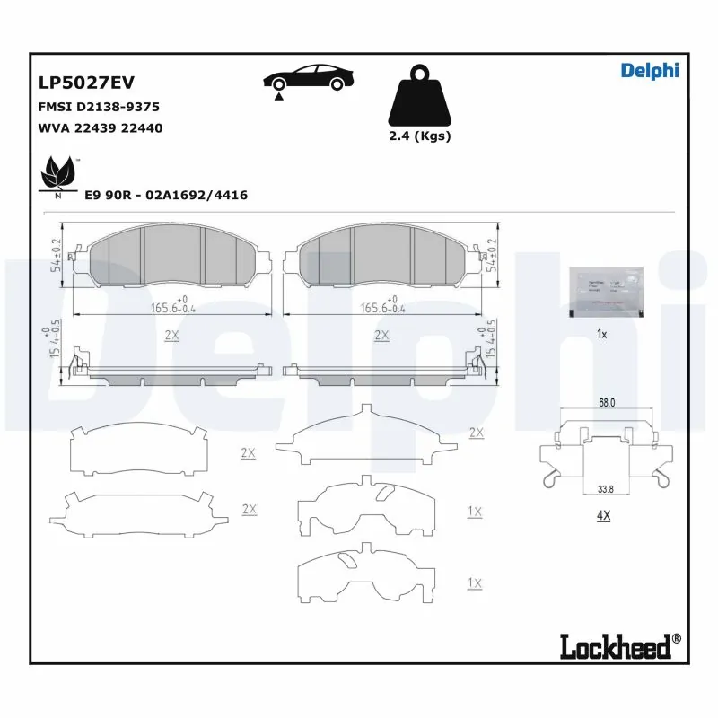 Brake Pad Set, disc brake