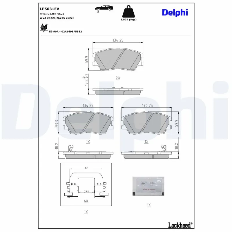 Brake Pad Set, disc brake