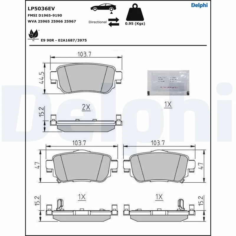 Brake Pad Set, disc brake